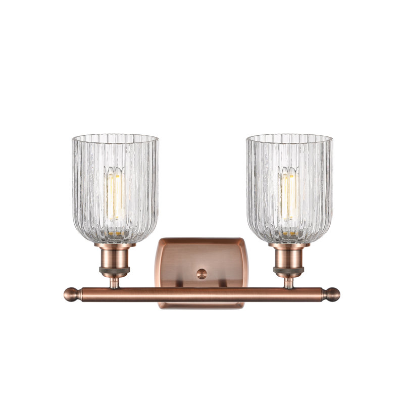 Éclairage pour meuble-lavabo à 2 lumières à intensité variable Northgate, Cuivre antique