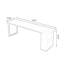 Bureau rectangulaire en bois massif noir-1775863075