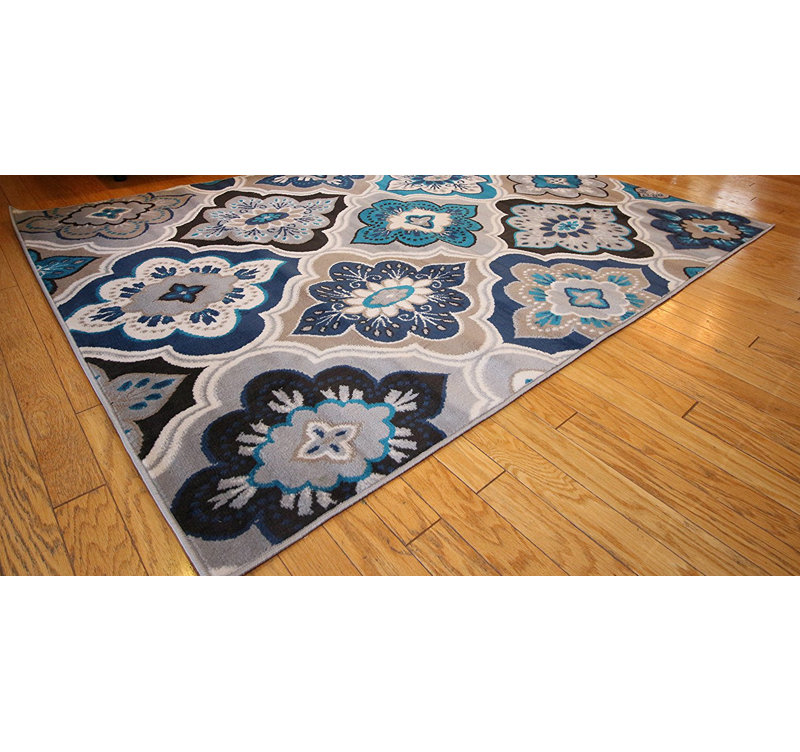 Baskett Floral Indoor Rug, Rectangle 13'2" x 16'5"