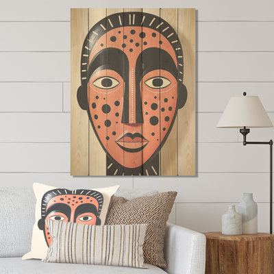 Zulu Warrior African Mask III - Masque africain sur bois