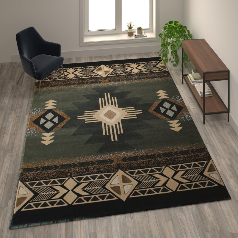 Traditional Olefin Fiber Leitha, Rectangle 8' x 10'