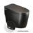 One Piece Smart Bidet Toilet in Black with Automatic Opening and Closing Seat, Warm Water Wash and Built In Dryer
