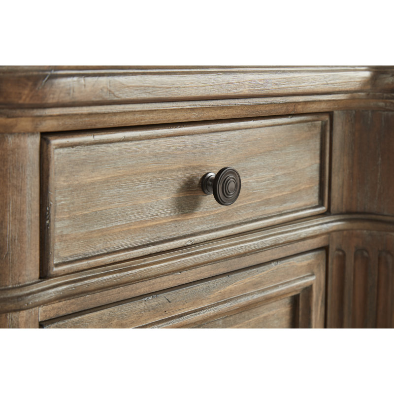 Transitional Architrave 70" Brown Dresser with Soft Close Drawers