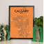 « calgary »-impression d’art graphique sans cadre sur papier-31734194