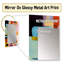 Mid-Century géométrique amusant collage III - miroir mural géométrique, miroir décoratif moderne, impression d'art en métal-1261449641