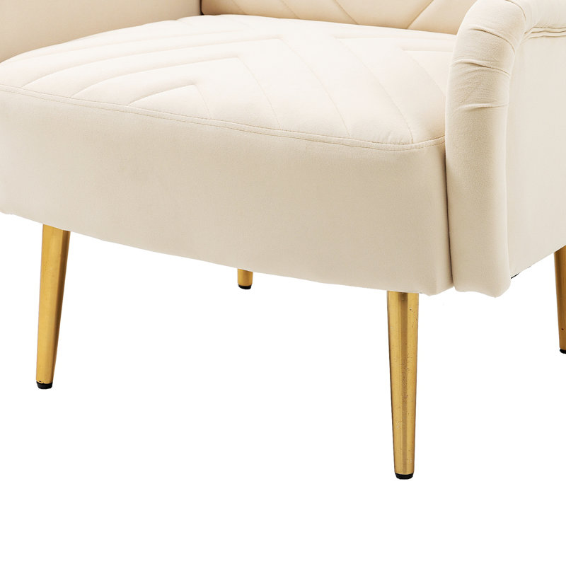 Fauteuil Rheign, Polyester beige