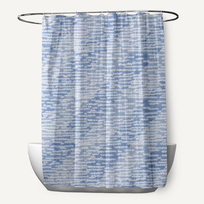 Eastbourne Abstract Shower Curtain, Blue