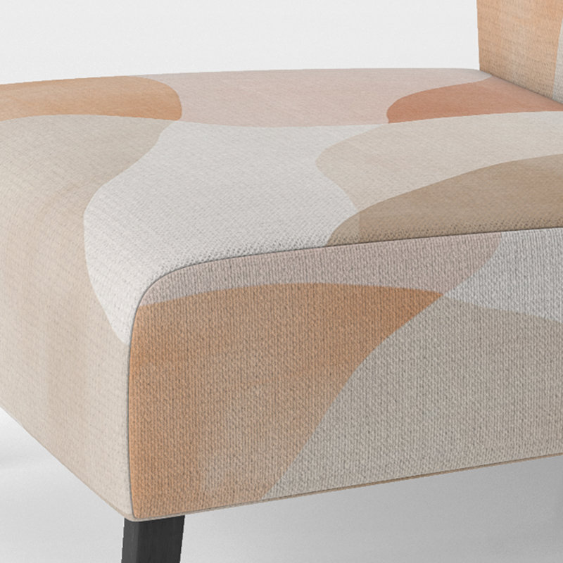Fauteuil de chambre Abstract Minimalisme, Slipper Armless
