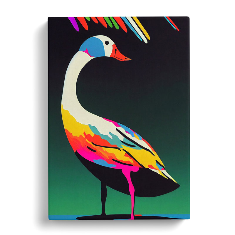 Goose Pop - Wrapped Canvas, 50cm H x 35cm W x 3cm D