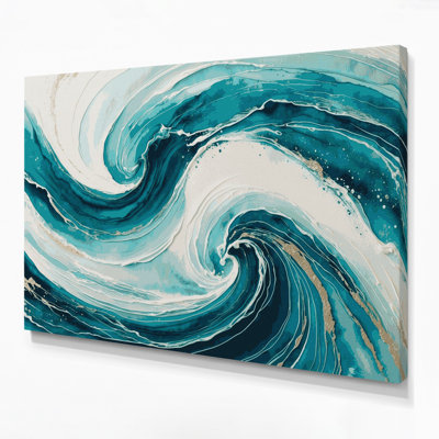 Art mural sur toile bleu