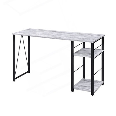Bureau d'écriture rectangulaire avec tablette à 2 niveaux
