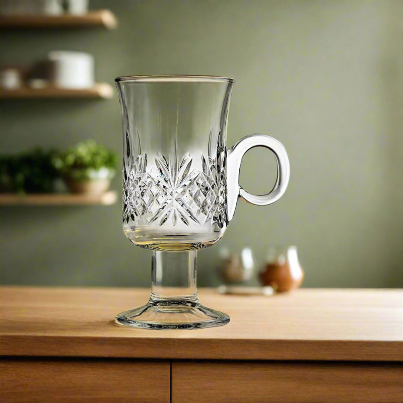 Dublin Crystal Footed Irish Coffee Mug 6oz