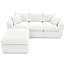 Canapé d'angle compressé avec rembourrage en mousse haute résilience, tissu chenille pour une douceur incomparable, canapé modulaire idéal pour un salon ou une chambre familiale moderne