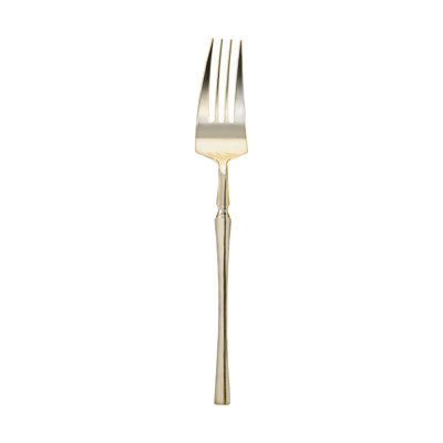Fourchettes de table jetables en plastique Moderno, couleur or brillant - 240 fourchettes