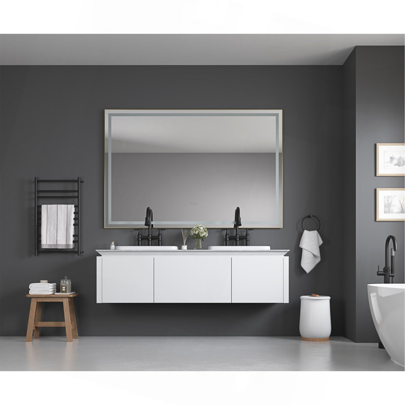 Miroir de salle de bain DEL, 48 po x 60 po
