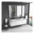 LED Bathroom Mirror with Front and Backlight, Wall Mounted Vanity Mirror with Aluminum Frame, Anti-Fog, Memory, 3 Colors, Stepless Dimmable-112697244-125119606