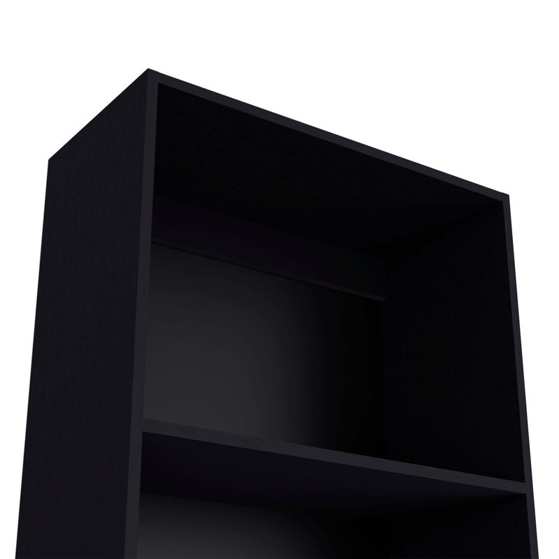 Bibliothèque à tablettes de rangement noires