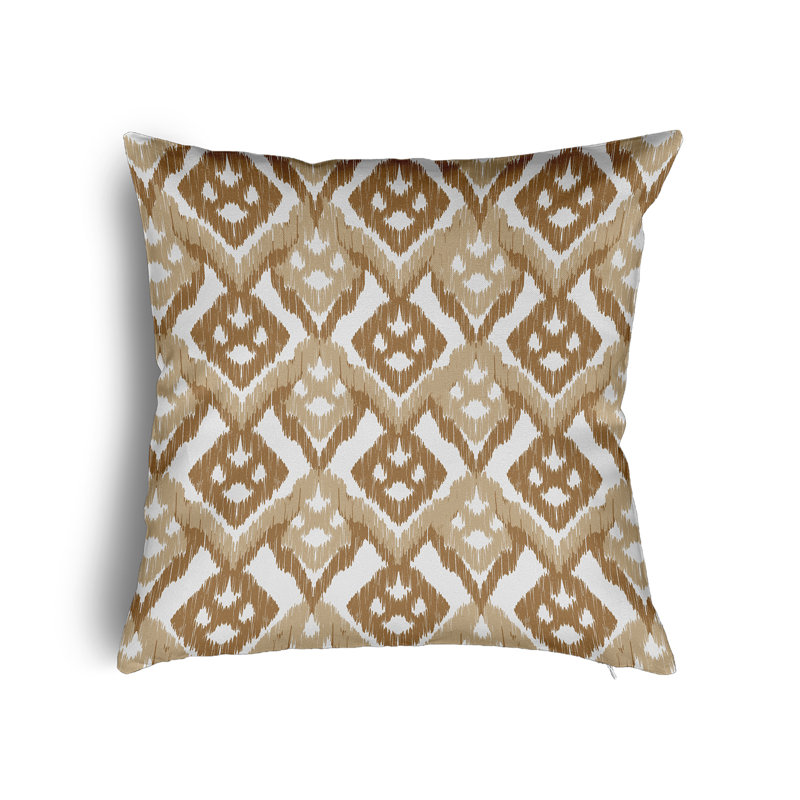 Ondrasek Ikat Square Cushion, 40cm H x 40cm W x 13cm D, Orange