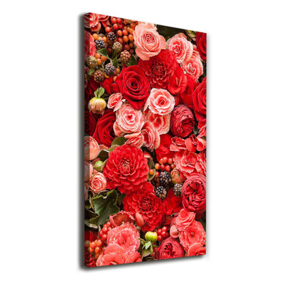 Bouquet Of Flowers - Wrapped Canvas Print
