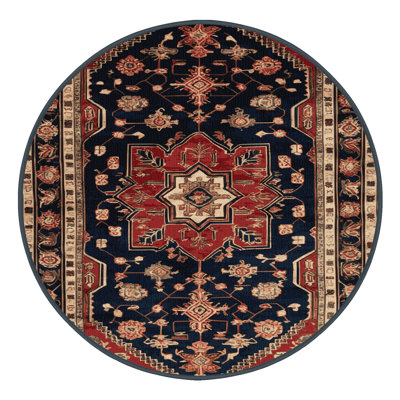 Machine Washable Turkish Brown Area Rug