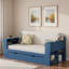 Lit de jour multifonctionnel avec tiroir de rangement, compartiments ouverts et table d'appoint hydraulique-1801096787