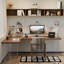 Brown+Clear Rectangular Solid Wood+Acrylic desk-747172126-747172099