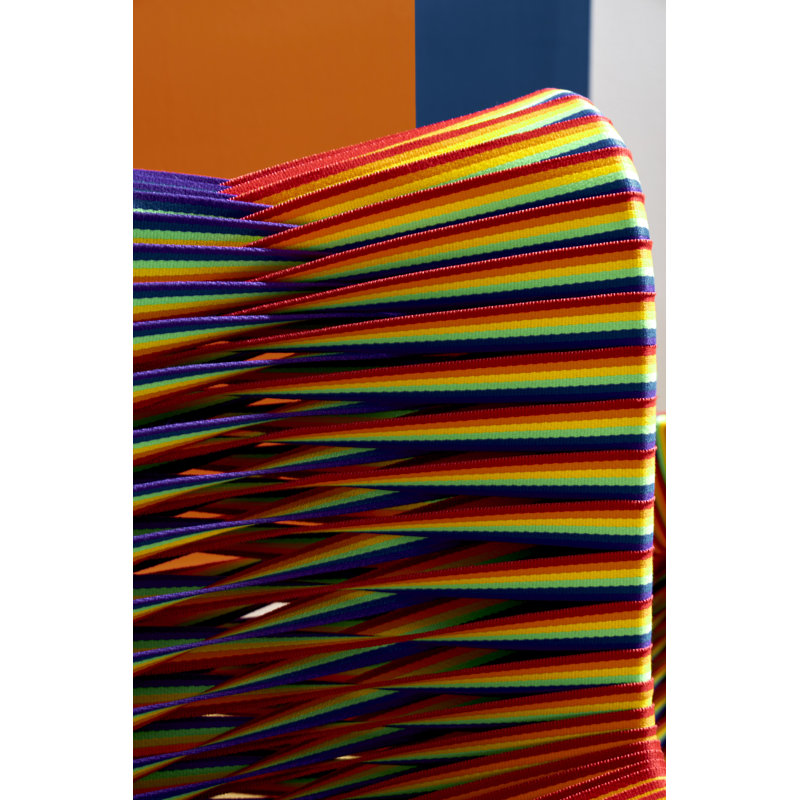 Rainbow Pride High-Back Upholstered Wood Side Chair