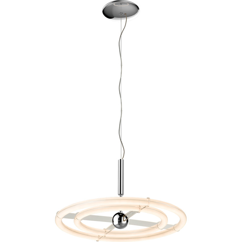 Luminaire suspendu géométrique 2 lumières DEL Devantae