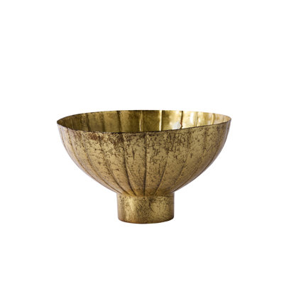 Golden Shine Footed Bowl