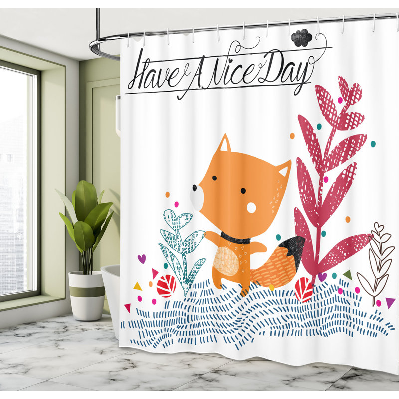 Shower Curtain with Hooks Included