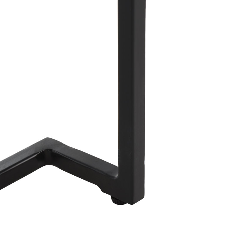 Table de bout avec rangement Fulgentas, gris