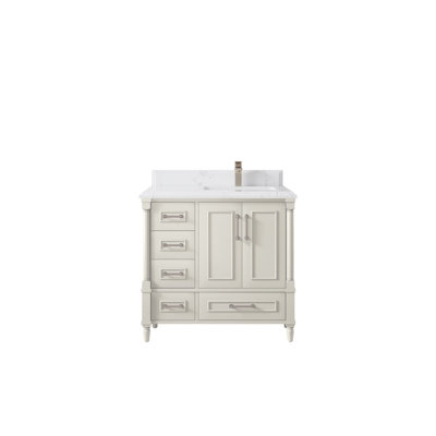 Meuble-lavabo simple 36 po avec plateau Aberdeen