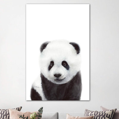 Baby Panda - Wrapped Canvas Painting
