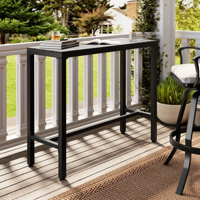 Arboleya Rectangular Iron Outdoor Bar Table