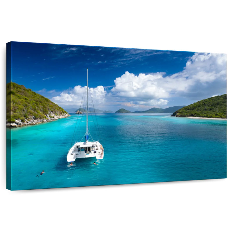 Mehar Lovango Cay Catamaran, 30" H x 45" W