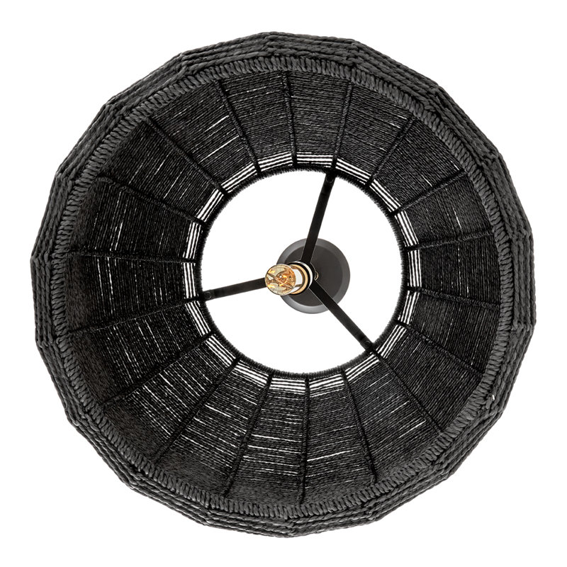 Grand luminaire suspendu Ariza, Noir, Noir