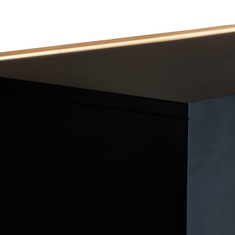 Commode double 9 tiroirs 2 po Nicolao, Noir