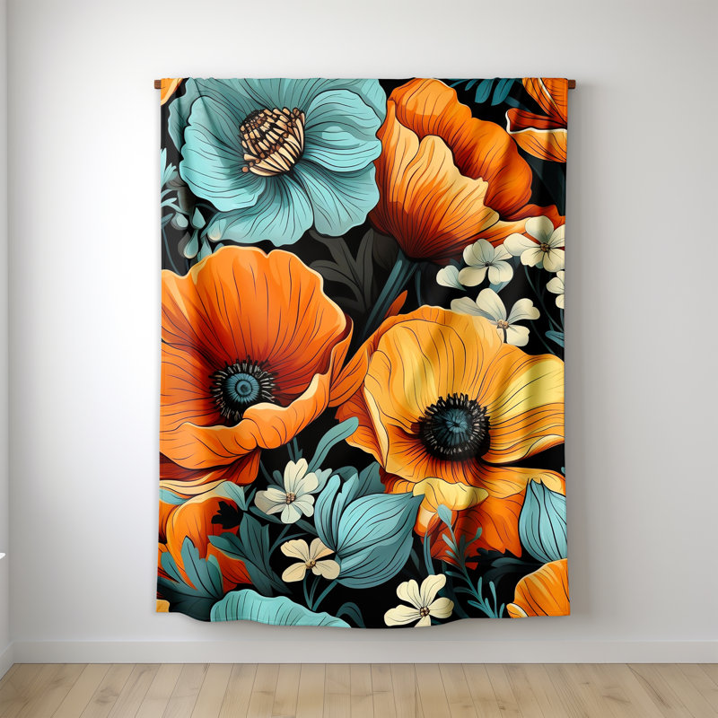Machine Printed Throw Blanket, Queen