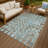 Machine Washable Indoor/Outdoor Chantille ACN2628 Abstract Rug-759629249-759629258