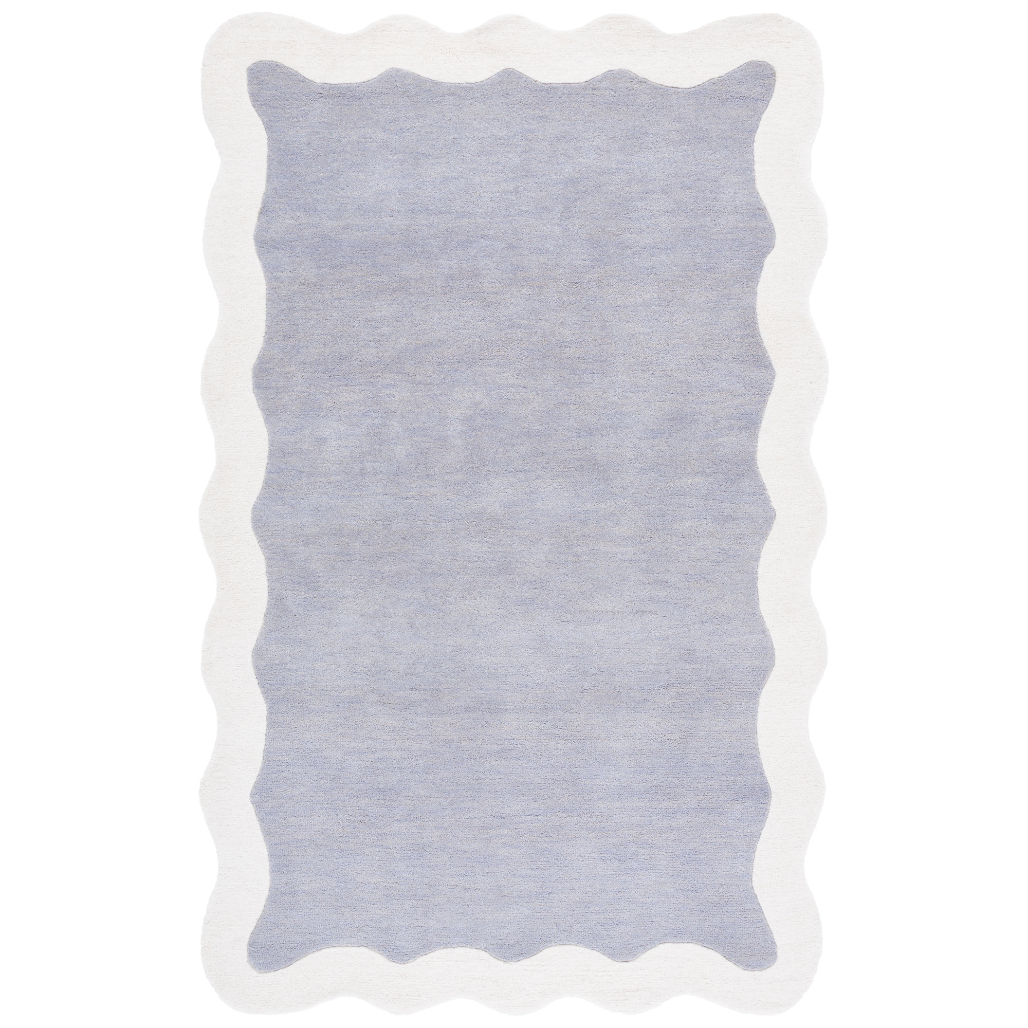 Metro 435 Hand Tufted Wool Pile Solid Color Rug, Rectangle 5' x 8'
