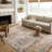 Sorrento Oriental Machine Made Power Loom Polyester Area Rug in Natural-78565312