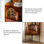 Armoire de rangement en coin 45,67 po