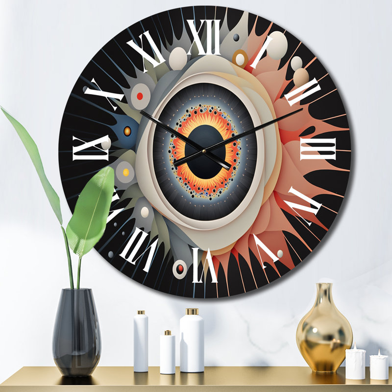 Horloge murale en métal, Médium