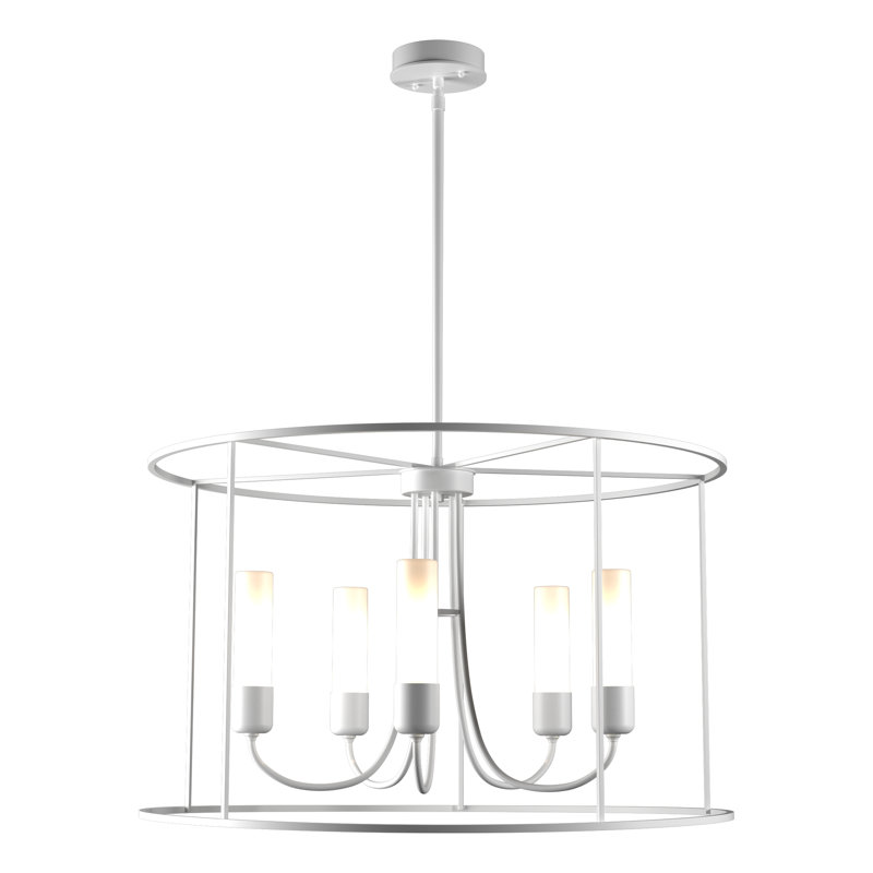 Portico 5 - Light Outdoor Pendant, Opal Glass, Coastal White