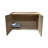 Modern Wooden Cat House with Scratching Pad and Hidden Litter Box
