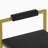 Upholstered Velvet Bar Stools Modern Dining Stools (Gold & Black, Set of 2)-699154628-699154629