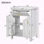 Meuble-lavabo simple 24,2 po avec plateau en céramique Kalaiah