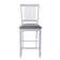 Anthonny 24.8" High Square Cushion Seat High Back Solid Wood Counter Height Bar Stool