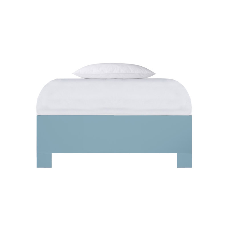 16" Platform Bed Frame, Twin, Pool Blue