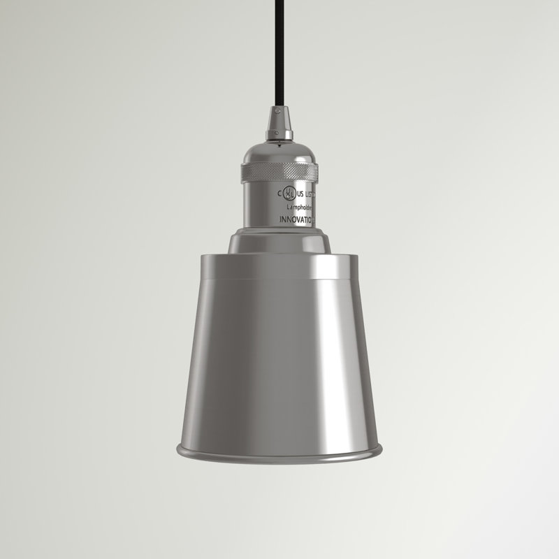 Luminaire suspendu à 1 lumière Lavender Hill, Ampoule non incluse, Gris, Gris